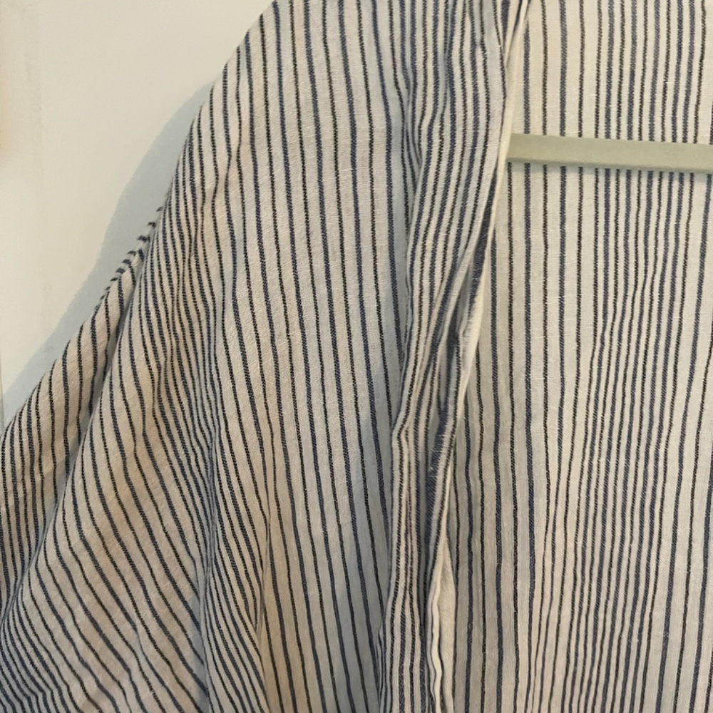 Universal Thread Striped Ruffle Sleeve Bolero Jac… - image 3